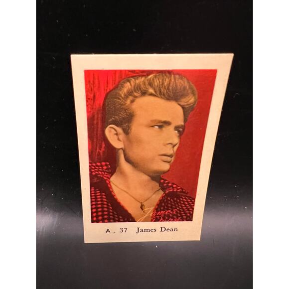 1950's Dutch Gum 2 James Dean Cards Rebel Without a Cause East of Eden Giant - Picture 2 of 5